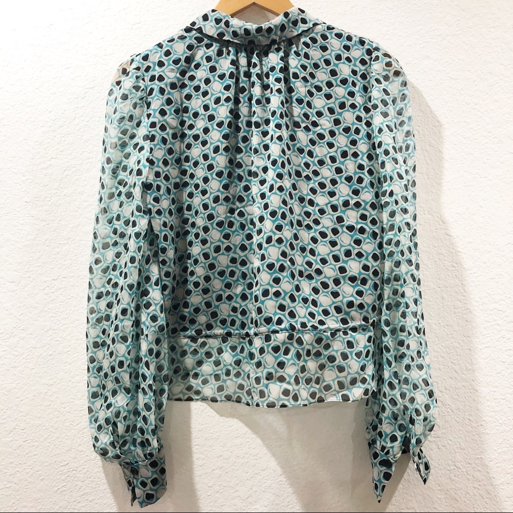 NWT diane von furstenberg Pilla Chiffon Blouse - Picture 5 of 8